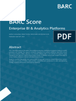 BARC Score Enterprise BI & Analytics Platforms, 2023