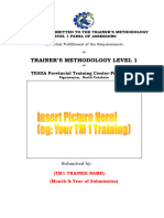 Tm1 Portfolio Template For Trainees 2023 Version