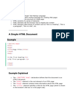 HTML Notes