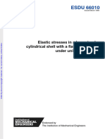 Esdu - 66010 Elastic Stresses in A Long Circular Cylindrical Shell With A Flat Head Closure Under Uniform Pressure.