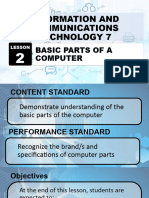 ICT 7 LESSON 2 Basic Parts of A Computer