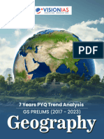 VisionIAS Research and Analysis March 2024 Geography 7 Year PYQ