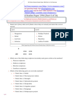 IAS Prelims General Studies Paper 1996 Part 4