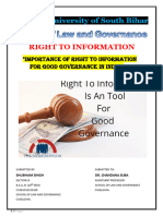 Right To Informaton Assignment