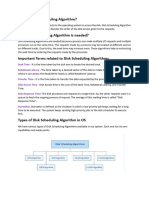 What Is Disk Scheduling Algorithm