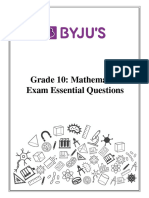 CBSE Grade Mathematics Essential 100