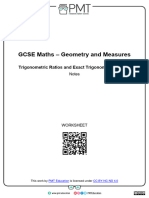 I. Trigonometric Ratios and Exact Trigonometric Values