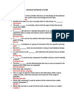 Advance Database System