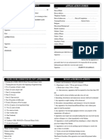 Sewing Application Form