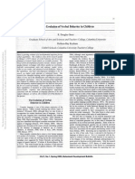 Douglas Greer & Dolleen-Day Keohane - The Evolution of Verbal Behavior in Children