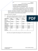 Unit 14, 15 and 16 - Corporate Valuation Numericals