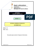 Physical Sciences P1 Nov 2023 Eng