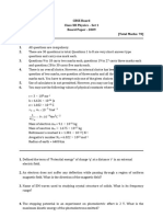 2009 Physics Board Paper