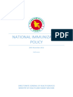 National Immunization Policy Bangladesh November 20th 2013