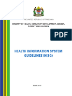 Health Information System Guidelines (HISG)