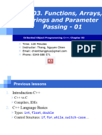 Lesson 03 - 03. Functions, Arrays, Strings and Parameter Passing - 01