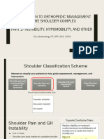 Shoulder (Instability and Hypomobility)