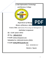 Information Processing and Management Assignment