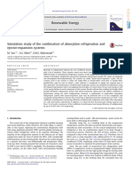 10.1016 - J.RENENE.2013.05.039 Simulation Study of The Combination of Absorption Refrigeration and Ejector Expansion Systems