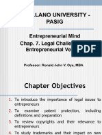 Chap. 7. Legal Challenges To Entrepreneurial Ventures New