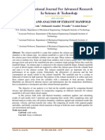 Optimisation and Analysis of Exhaust Manifold: K Jyothi Chennakesavulu, Sobhanadri Anantha, P.Gandhi G.Ashok Kumar