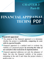 Chapter 3 Part 2 Financial Appraisal