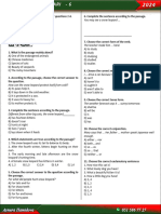 Listen To The Passage and Answer Questions 1-6