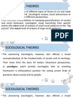 Introducing Sociology (Sociological Theories)