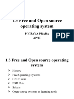 1.3 Free and Open Source Operating System