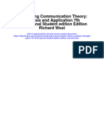 Introducing Communication Theory Analysis and Application 7Th International Student Edition Edition Richard West Full Chapter