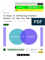 Product Market Fit