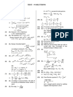 Test - 9 Solutions