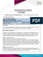 Activity Guide and Evaluation Rubric - Task 1 - Personal Improvement Plan