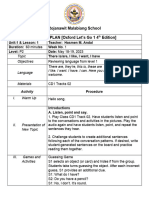 Lesson Plan May-June 2023