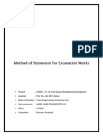 Method of Statement For Excavation Works