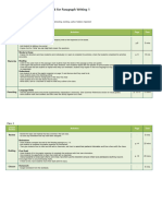 Writing Framework For Paragraph Writing 1 - Lesson - Plan