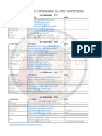 1 Pearson Edexcel IAL Mapping