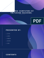 Defining Computers by Turing Machine