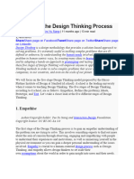 Design Thinking Process