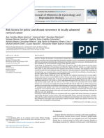 Risk Factors For Pelvic and Distant Recurrence in Locally Advanced