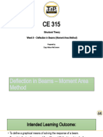 Week 8 Deflection Moment Area Method