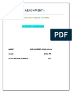 Assignment 1 Microprocessors