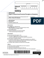 Specimen QP - Paper 3 Edexcel Chemistry A-Level