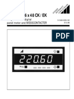 Gossen GMC Digem F 96x48 CK EK Meter Controller Manual E