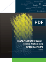 STAAD PRO CE Seismic Analysis Using IS 1893 PART 1 2016 Sanjib Das