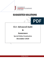 CL1-Advanced Audit and Assurance, December 2020