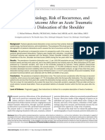 The Epidemiology, Risk of Recurrence, and Functional Outcome After An Acute Traumatic Posterior Dislocation of The Shoulder.