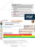 L2 - Uses of Metals