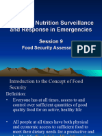 Session 9 - Food Security Assessment