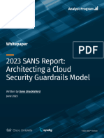 SANS - 2023 - SANS - Report - Architecting - A - Cloud - Security - Guardrails - Model